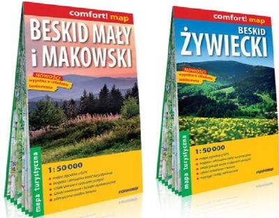 Beskid Mały i Makowski + Beskid Żywiecki mapa