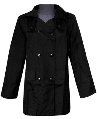 KURTKA DAMSKA PŁASZCZ DAMSKI PŁASZCZYK CZARNY 54 / 56