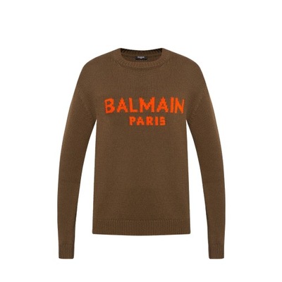 Balmain sweter brązowy rozmiar XL