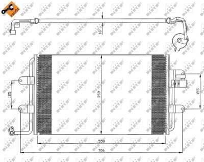 NRF 35300 КОНДЕНСАТОР, КОНДИЦИОНЕР