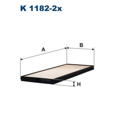 FILTR, VĖDINIMAS VIETOS PASAZERSKIEJ FILTRON K 1182-2X 