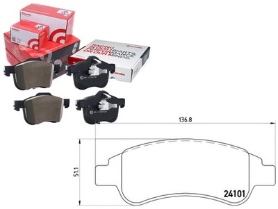 ZAPATAS DE FRENADO BREMBO 425239 425240 425341 42534  