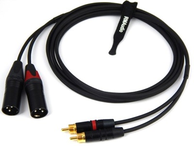 CORDIAL KABEL PRZEWÓD 2x XLR MĘSKI RCA NEUTRIK 20m