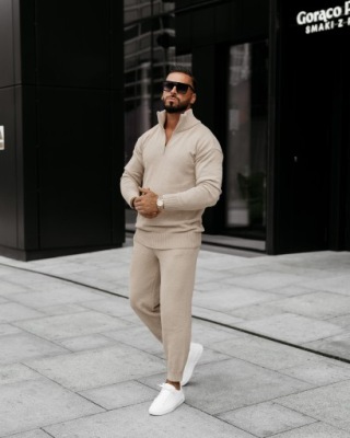 KOMPLET MĘSKI OLLAN OLAVOGA BEŻOWY XXL