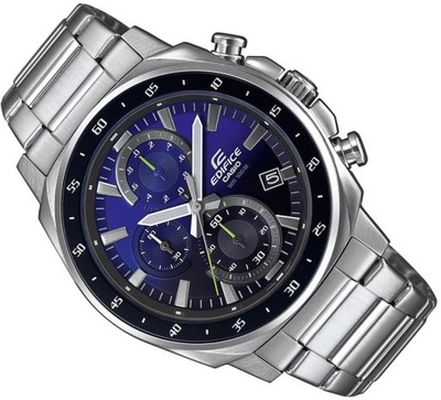 ORYGINALNY ZEGAREK MĘSKI CASIO EFV-600D-2 CASUALOWY MODNY OMBRE CHRONO 44mm