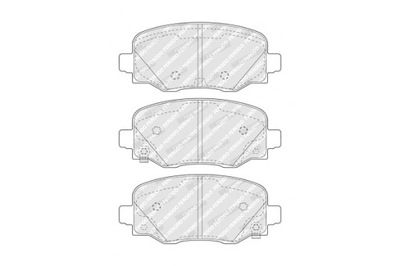 FERODO PADS BRAKE REAR FIAT 500X JEEP COMPASS RENEGADE 1.0-2.0D  