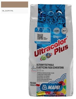 MAPEI FUGA ULTRACOLOR PLUS 135 ZŁOTY PYŁ 5kg