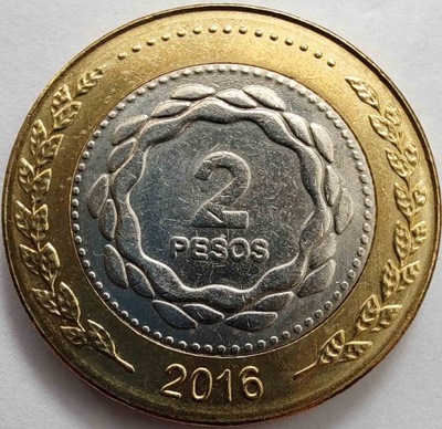 1366 - Argentyna 2 peso, 2016