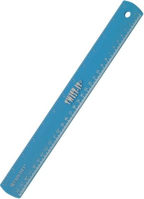 Linijka elastyczna Twist-It 30 cm, niebieska