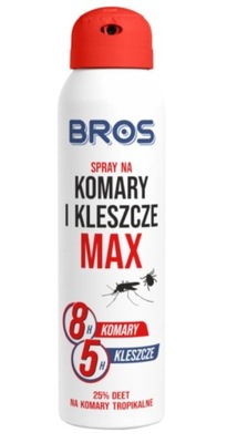 BROS SPRAY MAX NA KOMARY KLESZCZE MESZKI 25% DEET