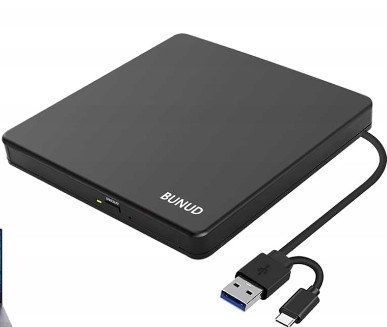 Nagrywarka napęd DVD CD Bunud zewnętrzny USB 3.0 USB-C SD