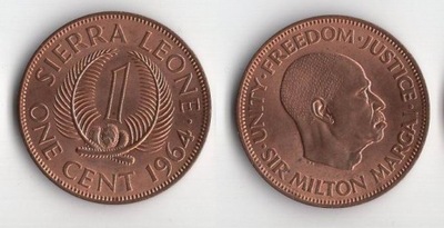 SIERRA LEONE 1964 1 CENT