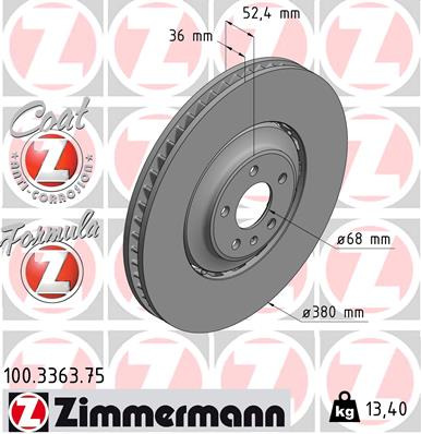 DISKU STABDŽIŲ ZIMMERMANN 100336375 