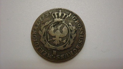 Moneta 1 grosz Prusy 1797 B stan 3+
