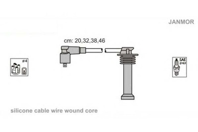 Janmor дроти запалювання kpl. ford фото №1