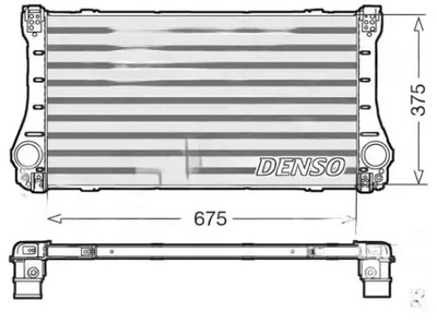 Радіатор повітря інтеркулер dit50006 denso фото №1