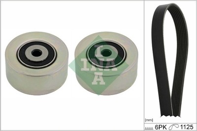 Набор ремень поликлиновый с ролики citroen c2 c3 i c3 pluriel peugeot 30 фото №1