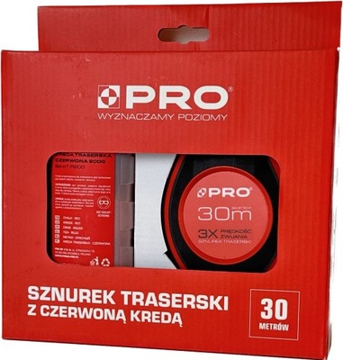 Sznurek Traserski 30m + kreda czerwona 200g