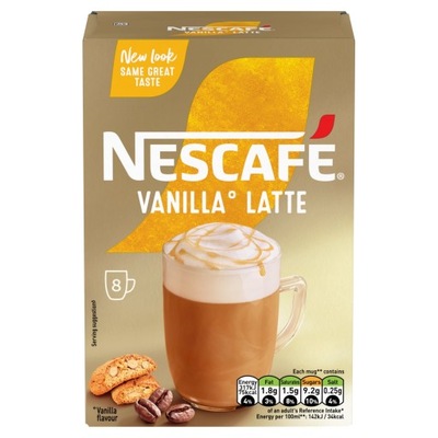 Nescafe Vanilla Latte - Saszetki 8szt UK
