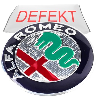 ALFA ROMEO EMBLEM 74MM 147 156 159 MITO DEFEKT!  