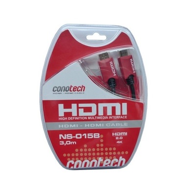 Kabel HDMI-HDMI CONOTECH NS-015B 3m 2.0 4K