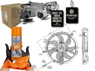 Вентилятор радіатора з корпус mini r56 r57 #petrolhead pro+ kit4 фото №1