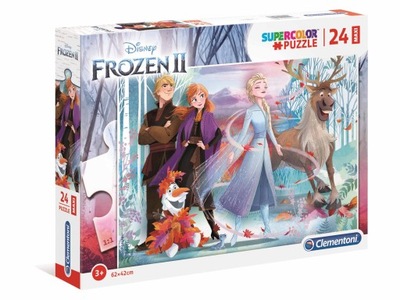 Puzzle Clementoni Super Color 24 elementów Puzzle SuperColor 24 Maxi Frozen