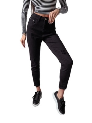 Spodnie jeansowe OLAVOGA CAMI 249 czarne - XL