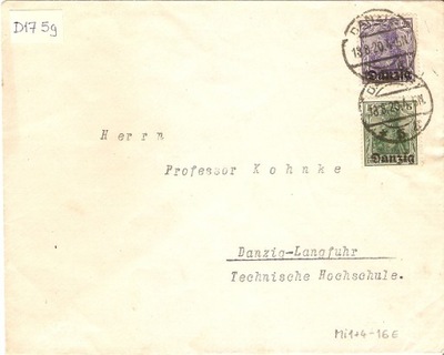D17 - stempel DANZIG *5g