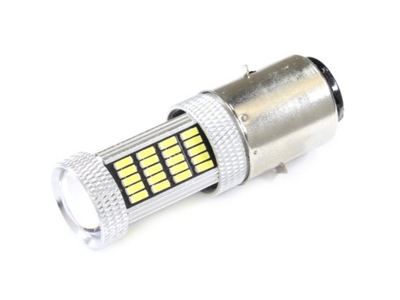 ЛАМПОЧКА 12V LED (СВЕТОДИОД ) BA20D 4014 112SMD 65MM БЕЛАЯ (BRAK