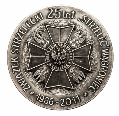 MEDAL 25 LAT ZWIĄZKU STRZELEC WĄGROWIEC