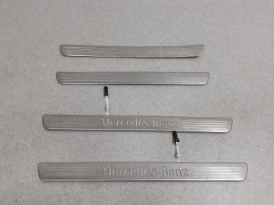 Mercedes gl 166 x166 комплект молдинг порог накладки перед задняя a1666801235 фото №1