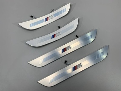 Bmw 8 g16 накладки порогові пороги m набір led фото №1