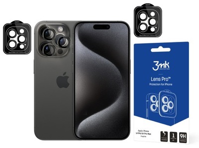 3mk Lens Pro Graphite do iPhone 15 Pro 6,1"