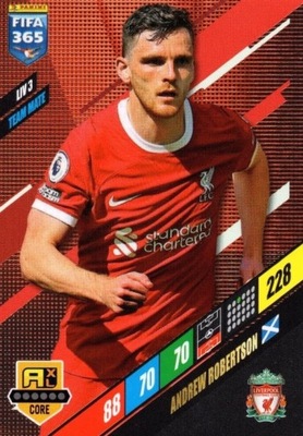 Andrew Robertson Liverpool FC Fifa Adrenalyn 365 Panini