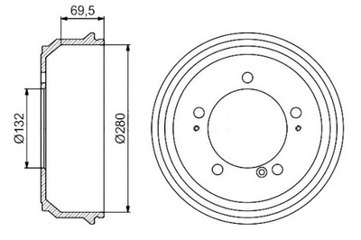 BOSCH BEBEN DE FRENADO RENAULT T. MASTER 98-  