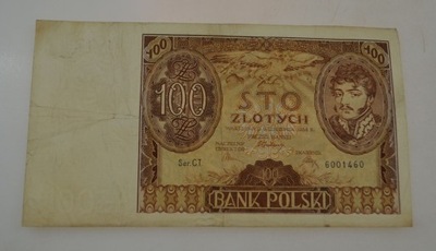 Polska - Banknot - 100 Złotych - 1934 rok seria CT