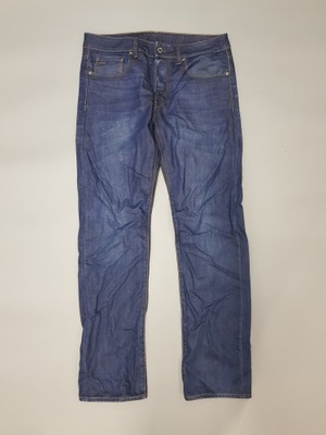 G-STAR 3301 Straight spodnie jeansy męskie 32/34 pas 88