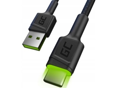 Cable Green Cell Ray USB Cable - USB-C 120cm with green LED