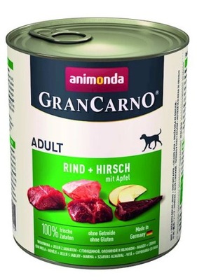 ANIMONDA GranCarno Adult Dog Jeleń jabłko 800g