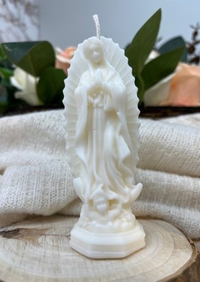 Podziękowania dla gości komunia chrzest Matka Boska figurka personalizowana