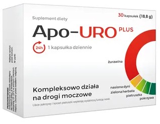 APO-URO PLUS 30 KAPSUŁEK NA DROGI MOCZOWE