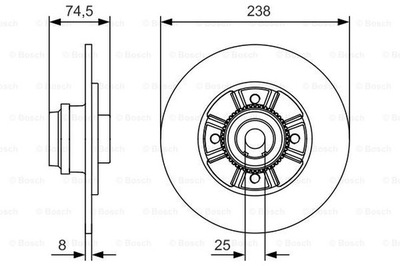 ДИСКИ ТОРМОЗНЫЕ ТОРМОЗНЫЕ ЗАД BOSCH 0 986 479 759