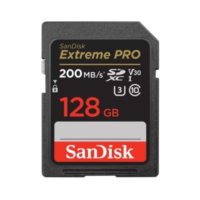 SanDisk Extreme PRO SDXC 128 GB 200/90 MB/s V30