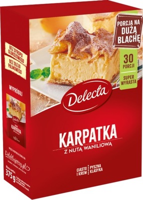 DELECTA CIASTO KARPATKA KREM WANILIOWY 375G