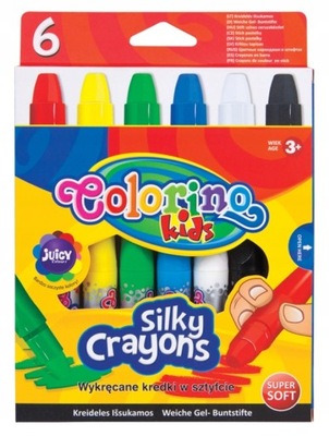 Kredki świecowe żelowe 6 kol. Colorino Kids