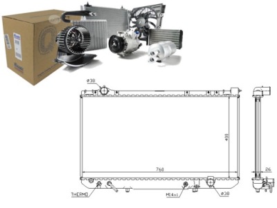 Радиатор двигателя lexus ls 4.0 12.89-12.95 nissens фото №1