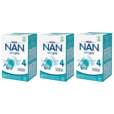 NESTLE NAN OPTIPRO 4 Mleko modyfikowane 3x650g