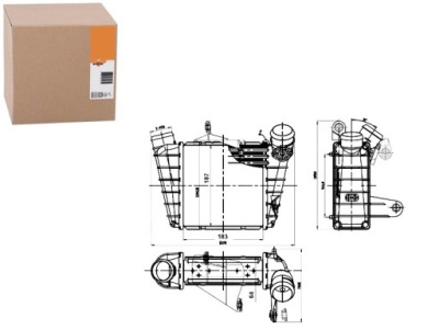 Интеркулер vw polo 05- 1,4 1,9tdi nrf фото №1