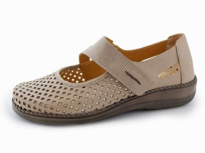 KOSELA poltopánky letné sandále preventívne kožené dámske veľ. 38